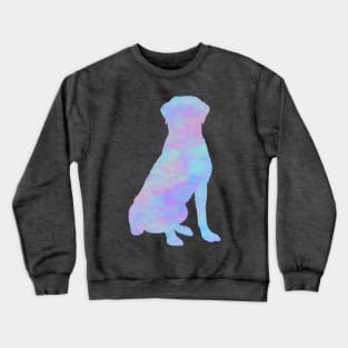 Rainbow Pastel Labrador Sitting Crewneck Sweatshirt